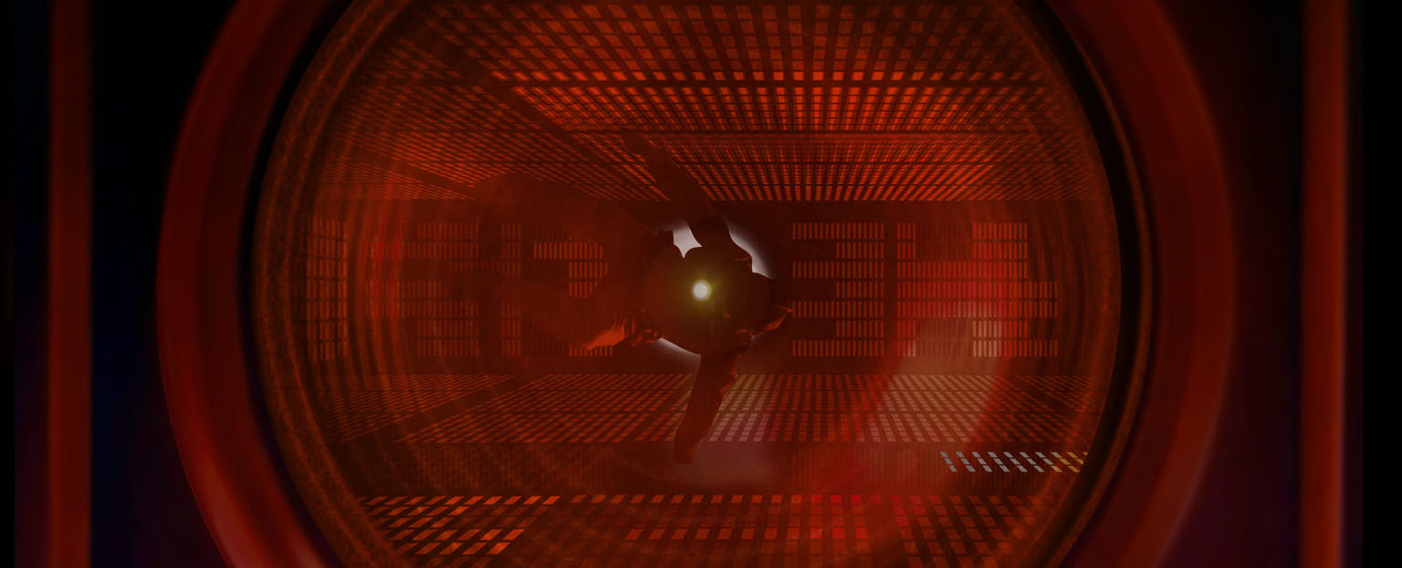 Illustration from the novel theMystery.doc by Matthew McIntosh. Close-up of a floating astronaut, reflected in a red electronic eye. Illustration (c) Mrs. Matthew McIntosh 2014, all rights reserved.